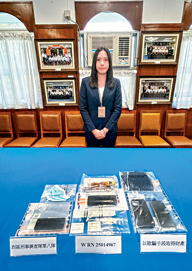 西區警區刑事調查隊馬雪堯總督察講述案情。