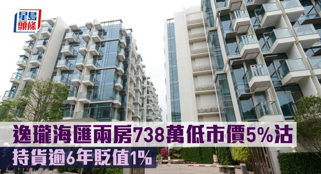 逸瓏海匯兩房738萬低市價5%沽。