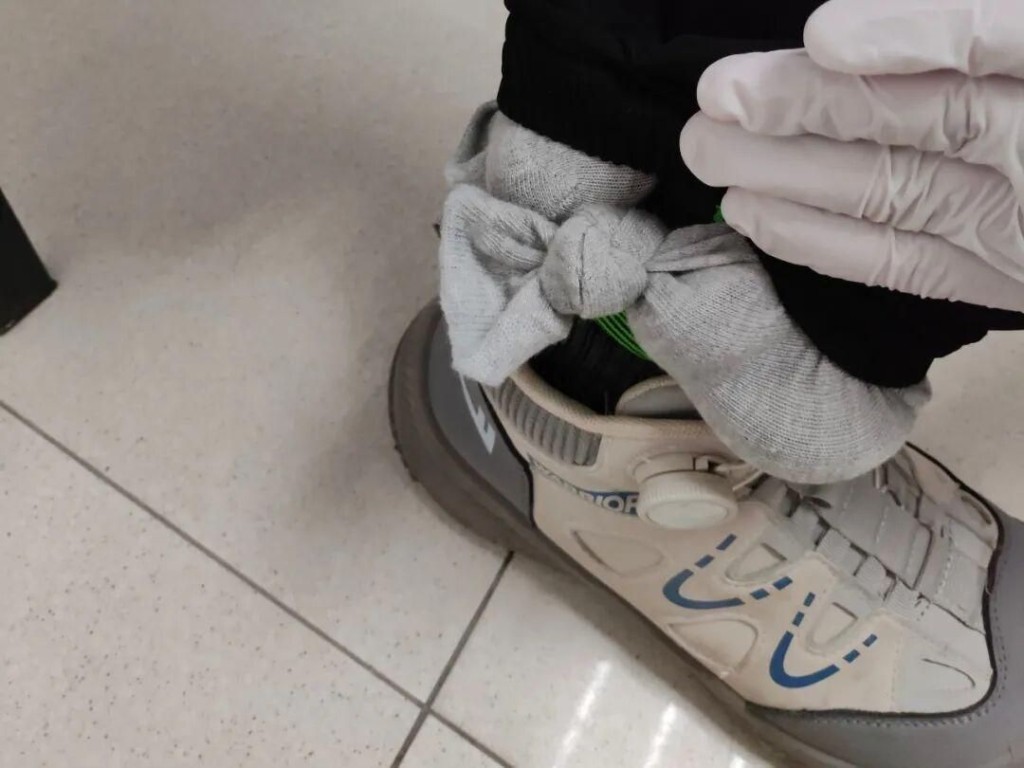 男子北上过关时，被揭发偷运活动球蟒。海关发布