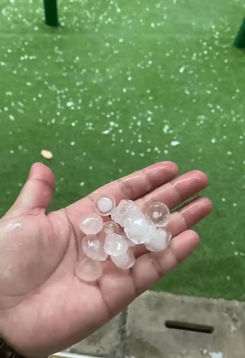 冰雹雷暴大風登場，廣東今起迎強對流天氣。 百度圖片 