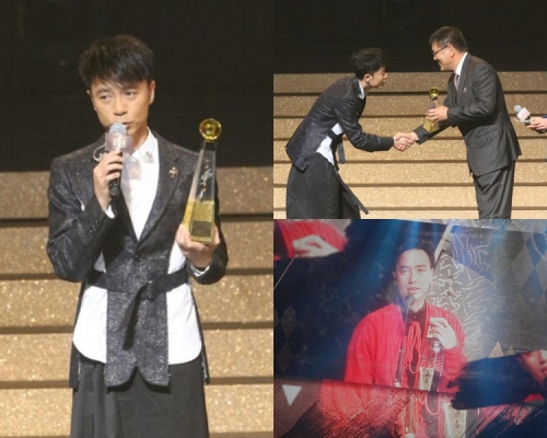 李克勤在十大中文金曲再奪獎。