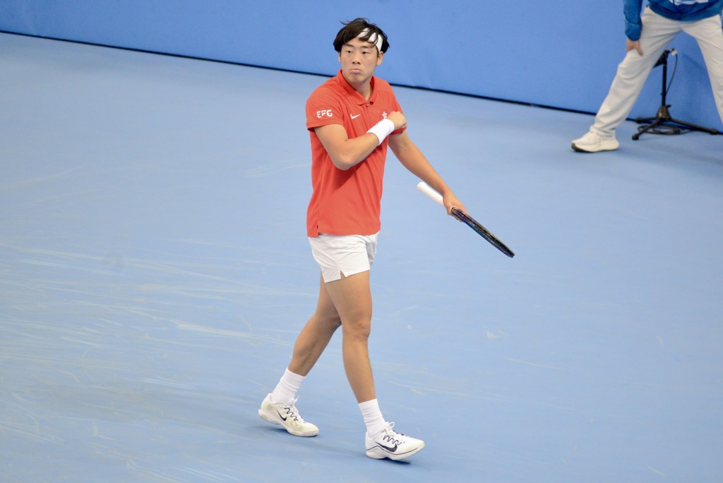 黃澤林為自己的表現感到驕傲。楊功煜攝