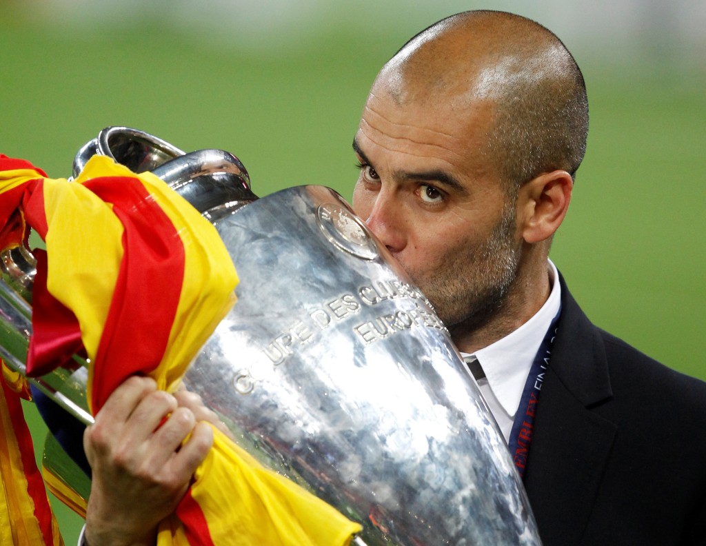 哥迪奥拿带领巴塞隆拿出战4季欧联，2次捧杯。Reuters