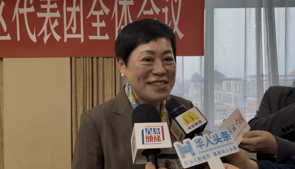 澳區人大代表陳虹。 澳區人大代表陳虹。