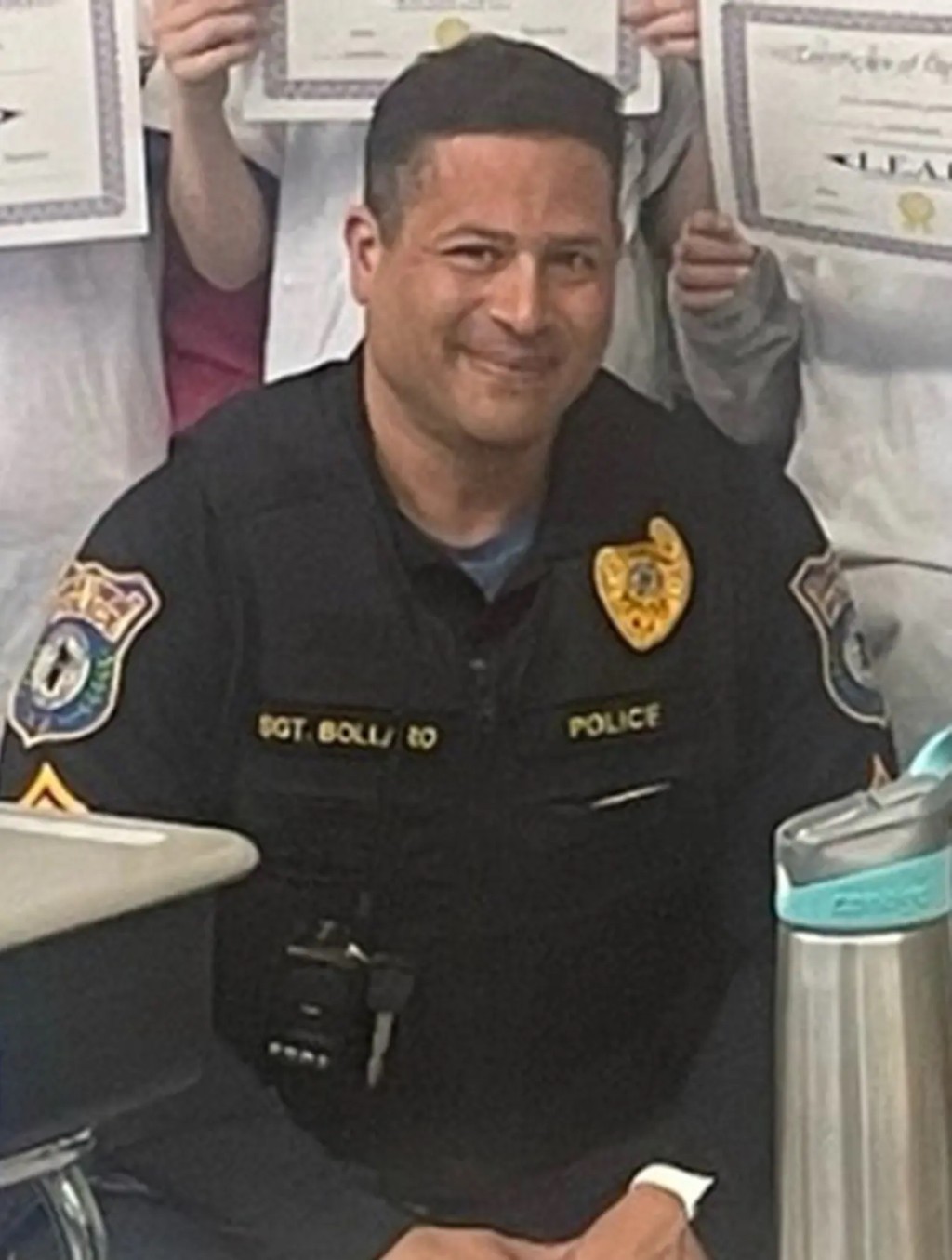 被控瀆職的警員博拉羅。 fb / Franklin Twp. School - Hunterdon 被控瀆職的警員博拉羅。 fb / Franklin Twp. School - Hunterdon