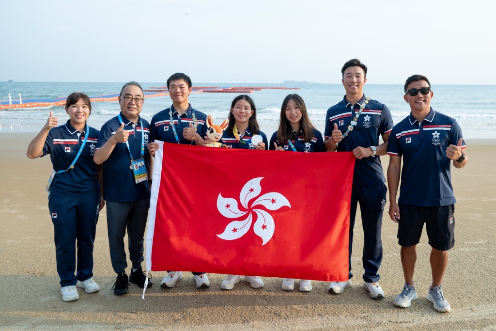 港隊水翼帆板代表收一銀作結。照片由港協暨奧委會提供