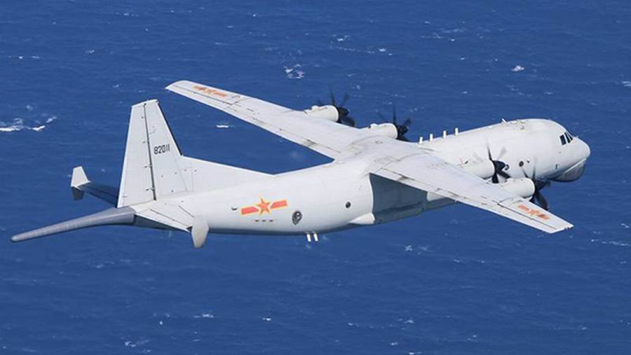 解放军「运8」电子侦察机可以飞到美国关岛基地附近空域。