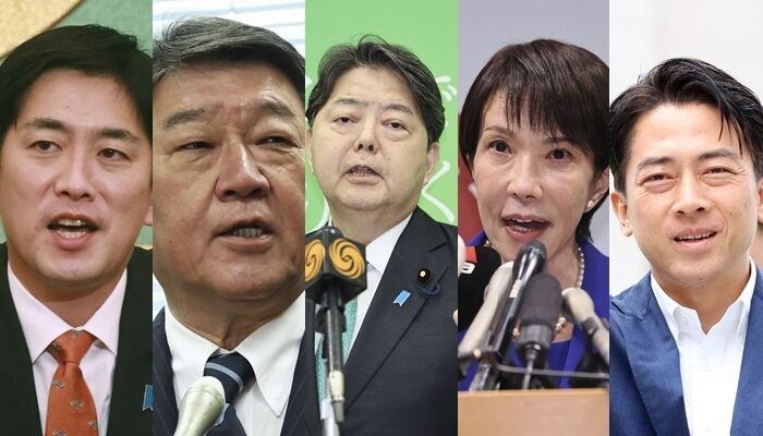 自民黨總裁選舉確定5人登記參選。美聯社