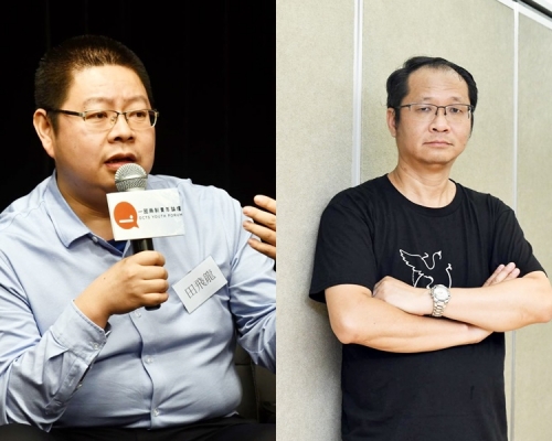 蔡耀昌(右)指，希望田飛龍(左)在評論時多作解釋。資料圖片