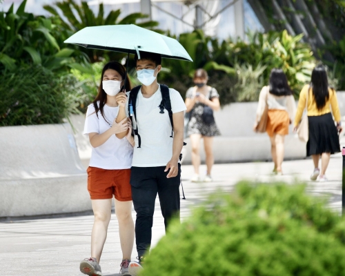 酷熱天氣警告現正生效。 資料圖片