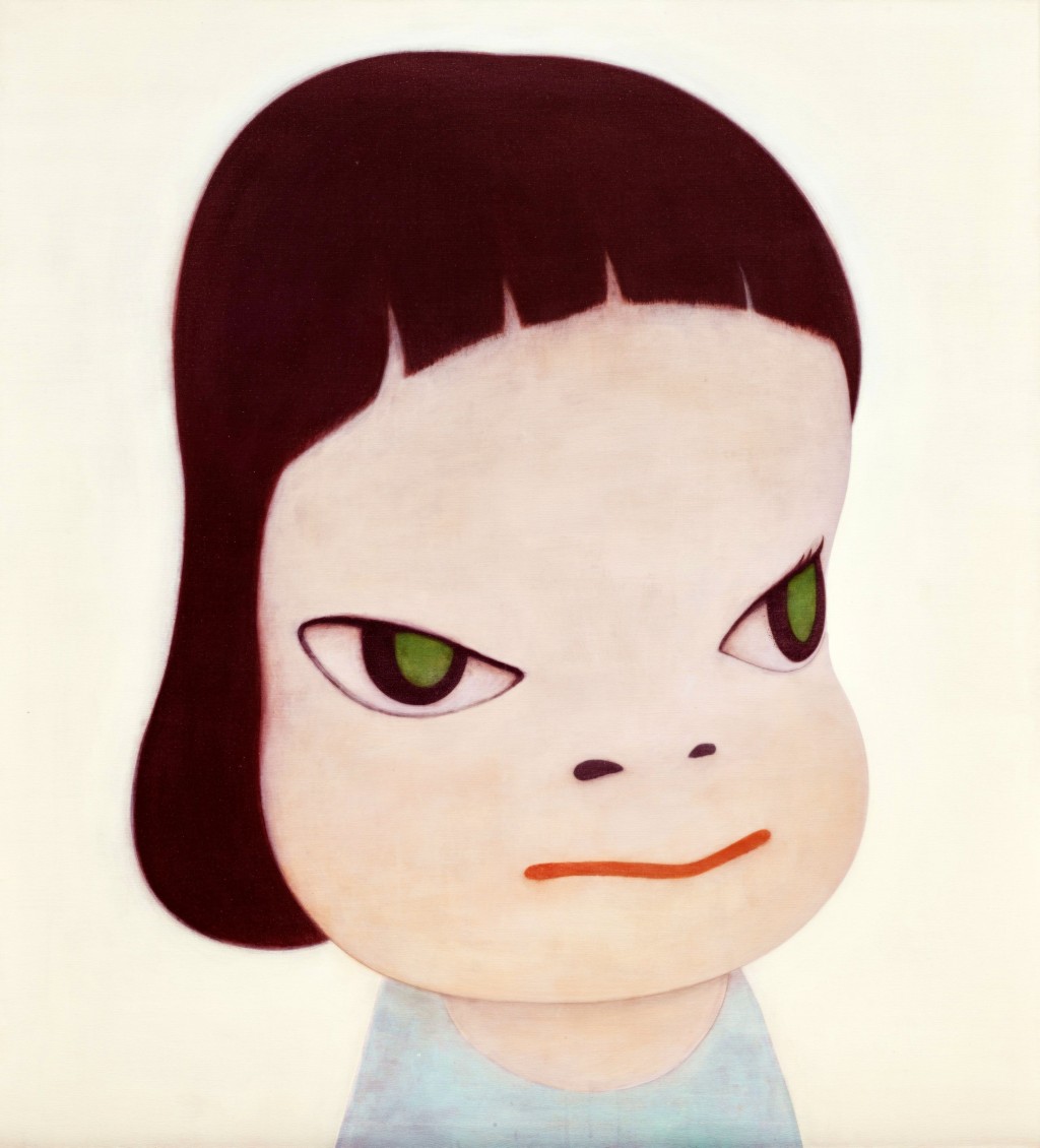 奈良美智繪於2000年的《粉紅》,首度現身拍場。 奈良美智繪於2000年的《粉紅》,首度現身拍場。