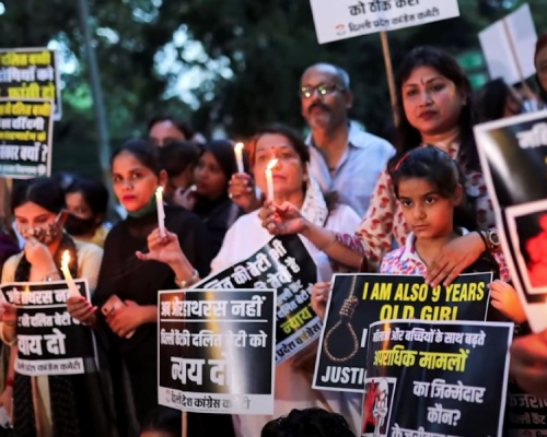 事件觸發印度首都新德里連日來民眾抗議。路透社圖片