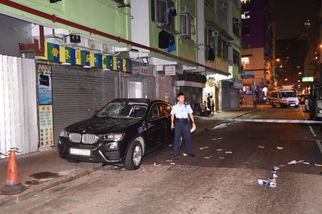警方封鎖現場調查。尹敬堂攝