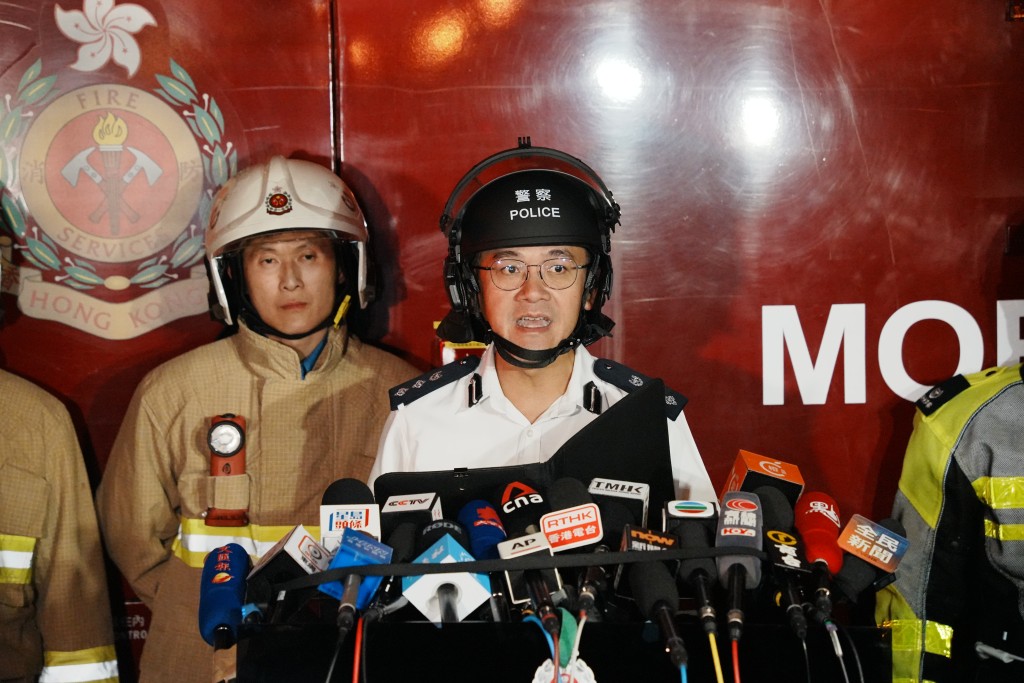 警務處大埔警區指揮官/總警司江永祥。