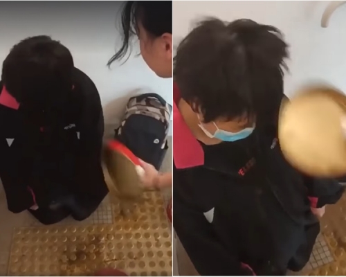 德貞女子中學學生疑被欺凌。片段截圖