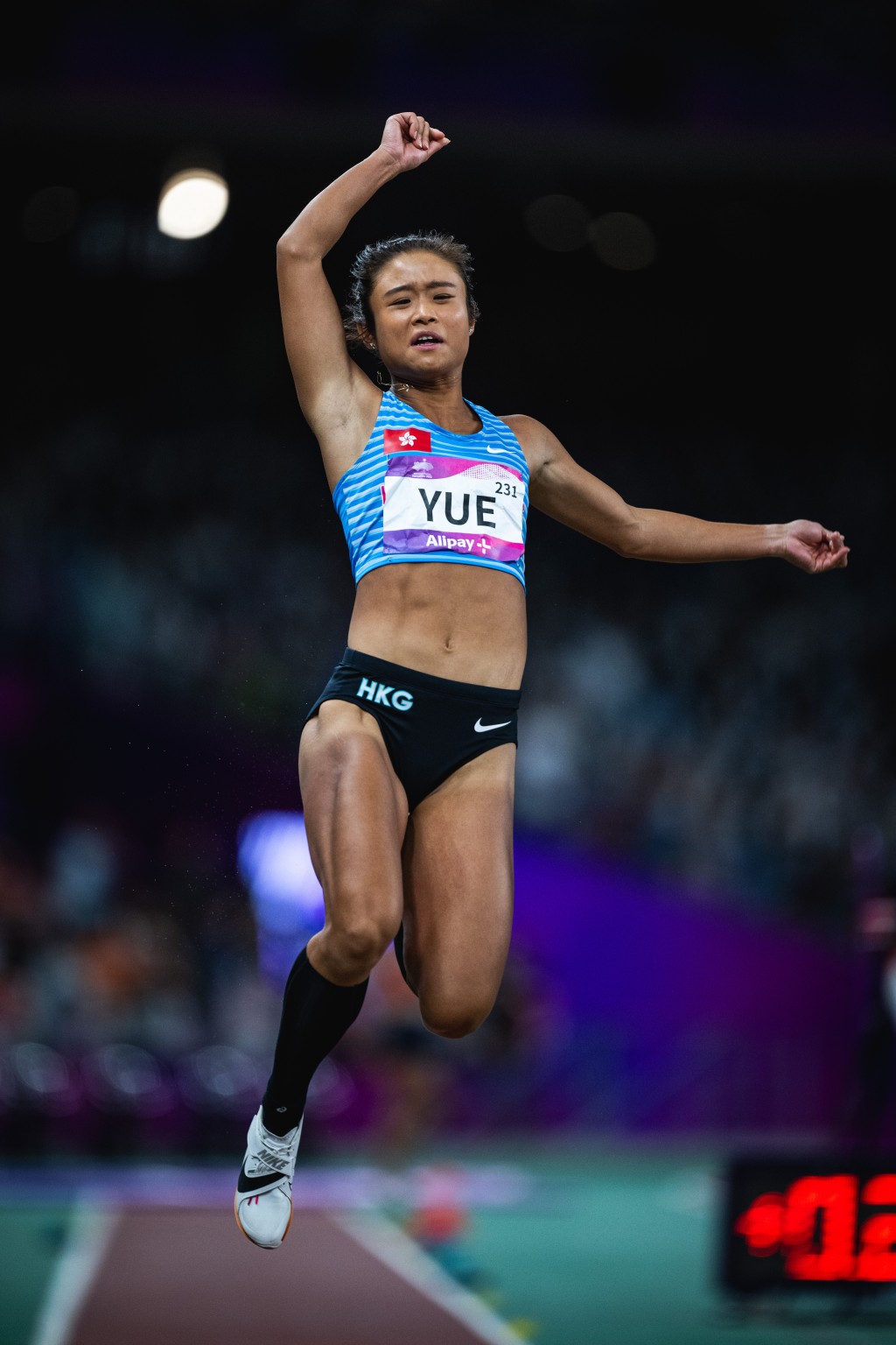 俞雅欣奪女子跳遠銅牌。港協暨奧委會圖片