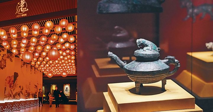來到中國國家博物館的「瑞虎佑安:二零二二新春展」會場,可賞到西周虎鎣等重點文物。(中新社資料圖片)
