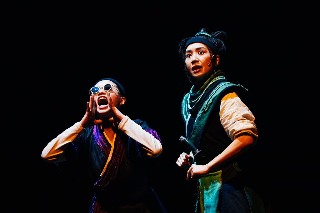 黃智雯今次反串飾演莎劇經典陰險反派「姚岸高」(Iago)。 黃智雯今次反串飾演莎劇經典陰險反派「姚岸高」(Iago)。