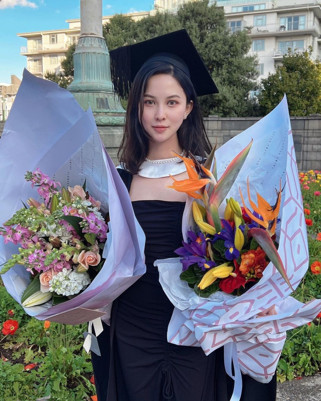 梁晶晶去年從奧克蘭理工大學畢業。