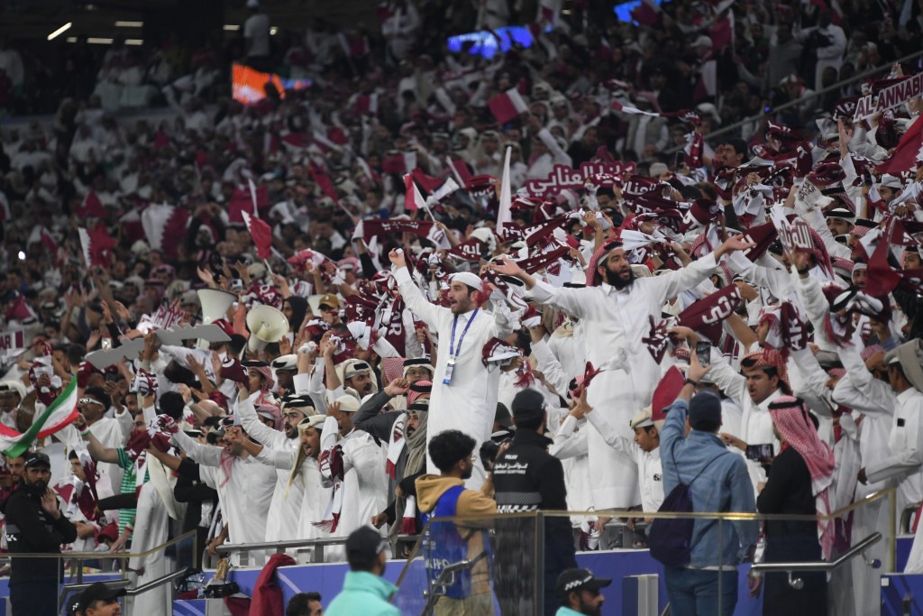 卡塔尔击败伊朗，晋级亚洲杯决赛。 吴家祺摄