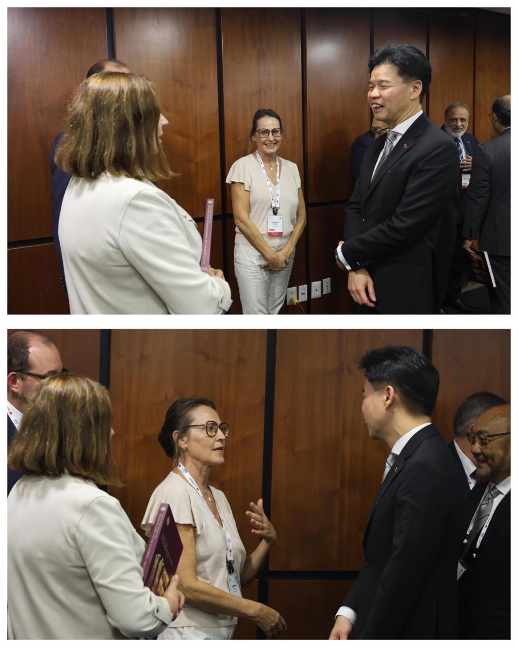 湯文龍與來自不同司法管轄區的與會者深入交流,推廣香港作為國際法律服務樞紐的領先地位。 湯文龍與來自不同司法管轄區的與會者深入交流,推廣香港作為國際法律服務樞紐的領先地位。