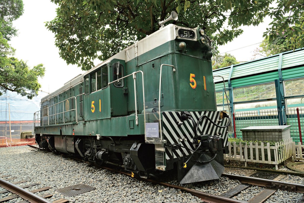 现藏于香港铁路博物馆的51号柴油机车。