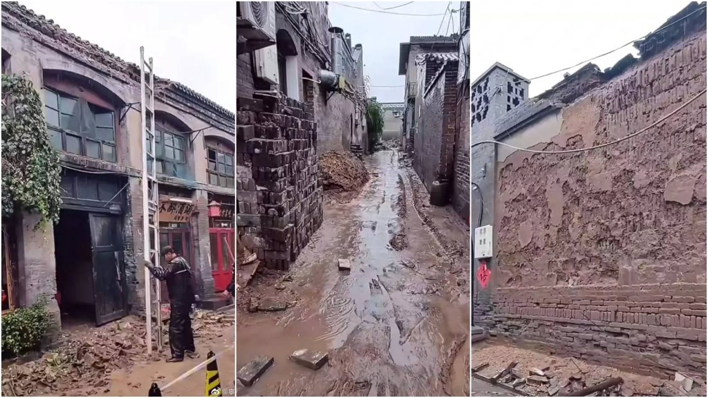 古城內的舊建築出現不同程度的損壞。互聯網圖片