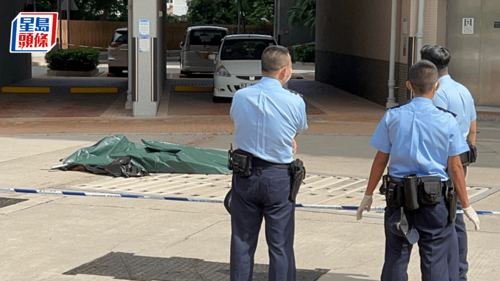 青俊苑男子墮樓死亡。楊偉亨攝