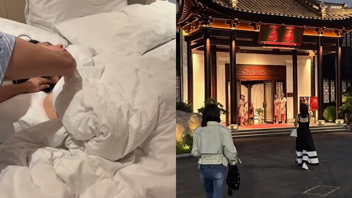失婚女星北上樂極生悲  疑吃街邊小食惹禍急送醫院  上吐下瀉全身發冷蒼白病容令男友心疼
