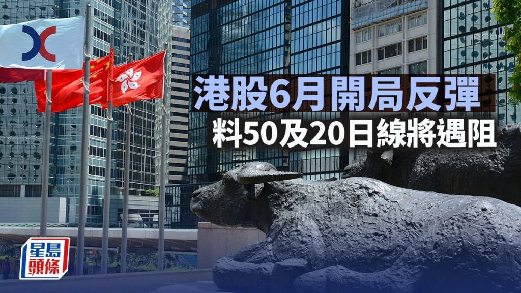 港股6月開局反彈 料50及20日線將遇阻｜古天后