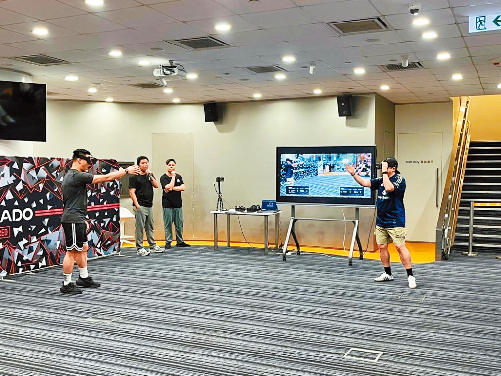 AR「電子閃避球」比賽。