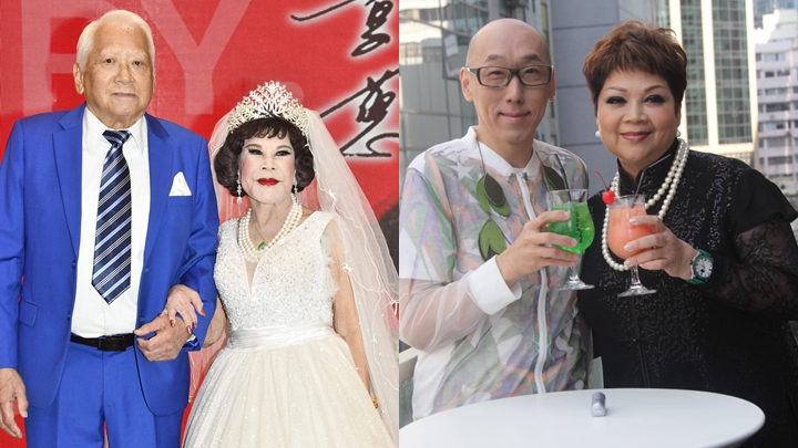 黃夏蕙慶祝與潘炳烈結婚35周年紀念。
