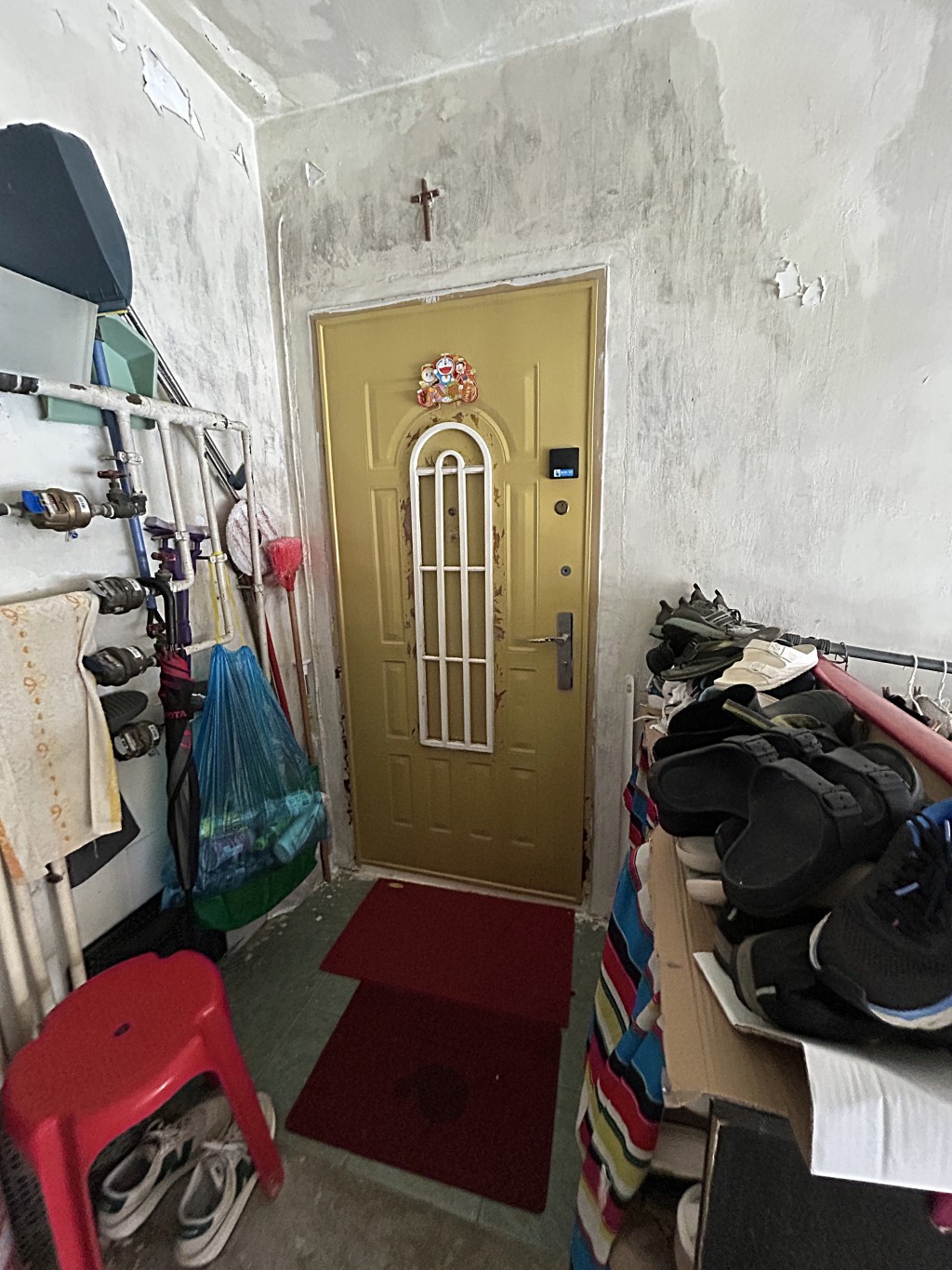 死者生前居住西貢一村屋。林思明攝 死者生前居住西貢一村屋。林思明攝