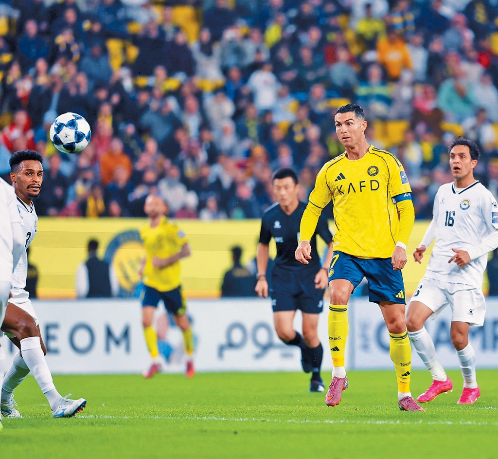 C朗拿度踢半場仍交出一次助攻。