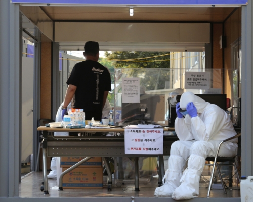 南韓新增58宗確診,連續3日新病例過50宗,恐疫情反彈。AP圖