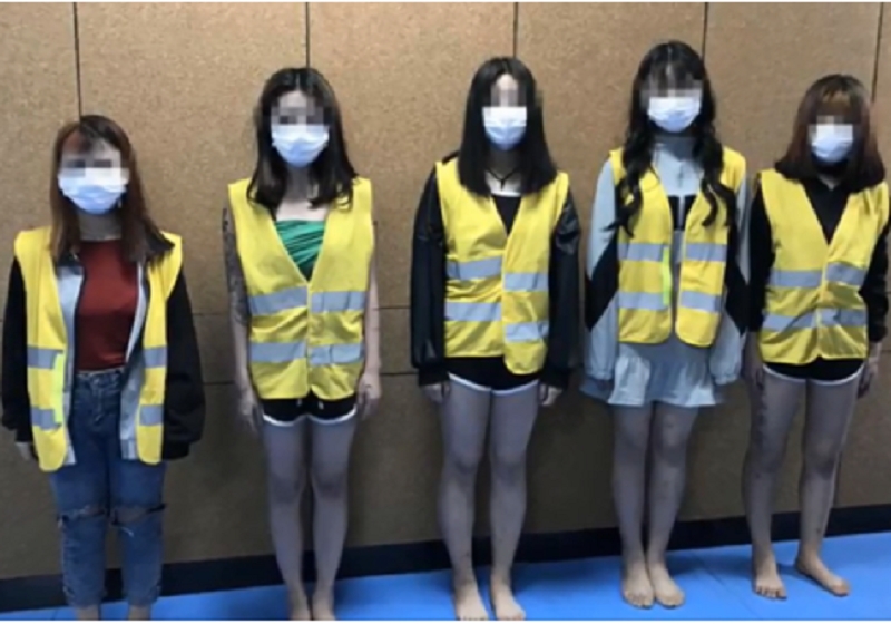 事件中5名女子均未成年。网图