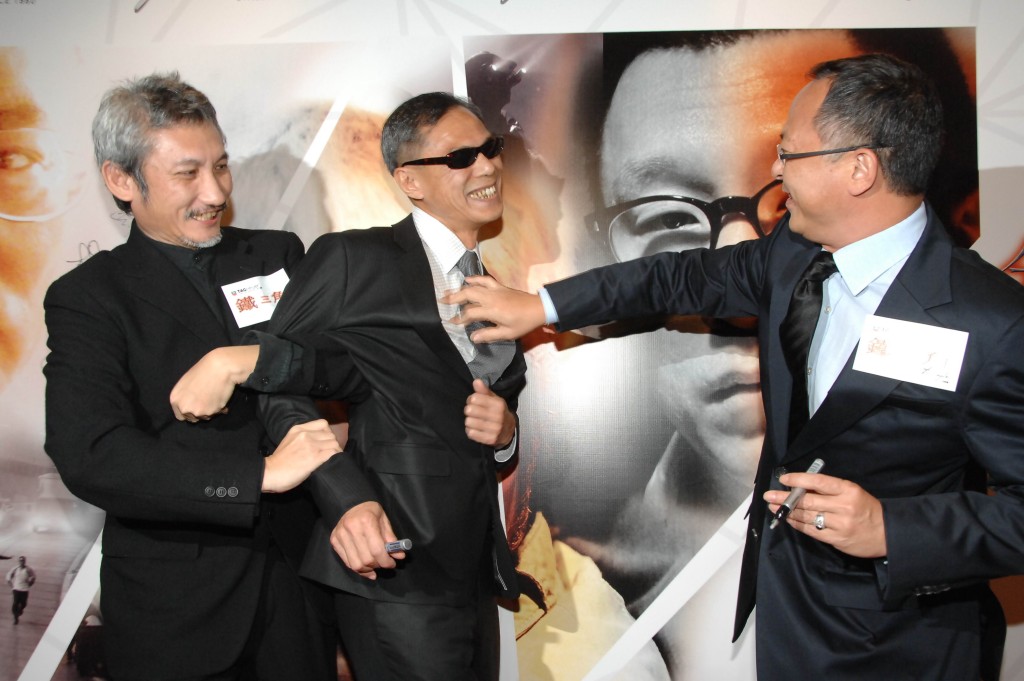 徐克、林岭东、杜琪峰曾合作《铁三角》。（资料图片）