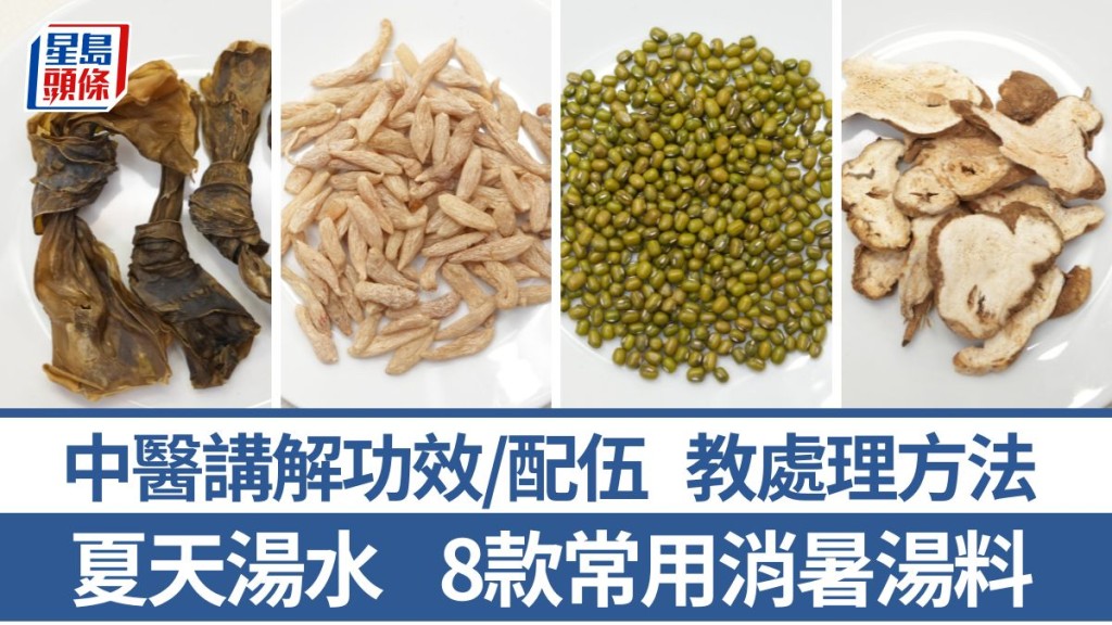 夏天消暑湯料點揀？中醫講解8款消暑湯料功效/配伍 2款舒緩皮膚問題｜食材知識