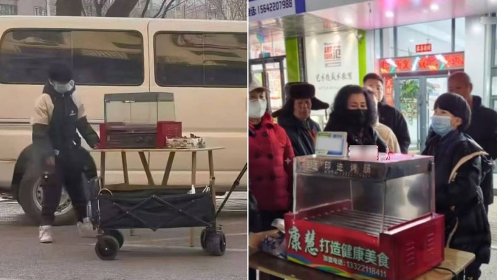 遼寧11歲男童貓熊每日賣烤腸維持家中生計引起關注。抖音