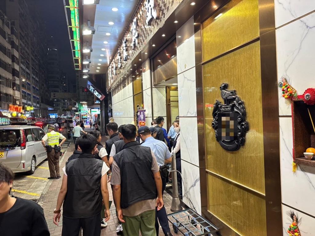 人員共巡查區內20間處所，截查169名男子及162名女子。警方圖片