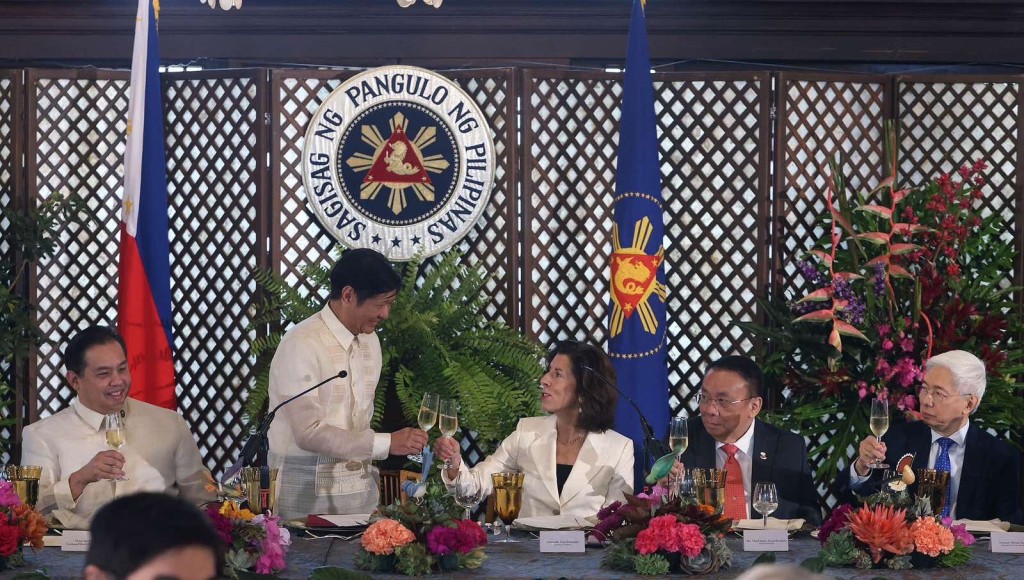 菲律宾总统小马可斯与雷蒙多会面。PPA POOL