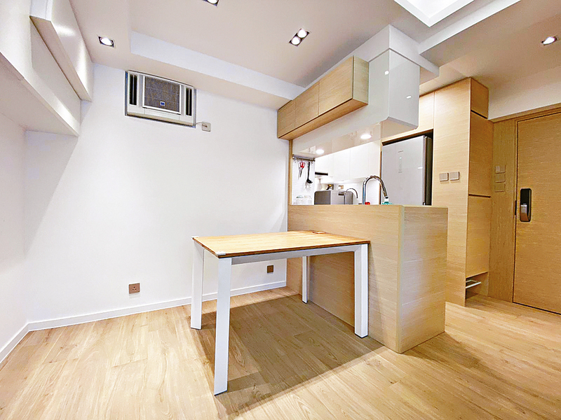 ■廚房改為開放式，擴大飯廳用膳空間。