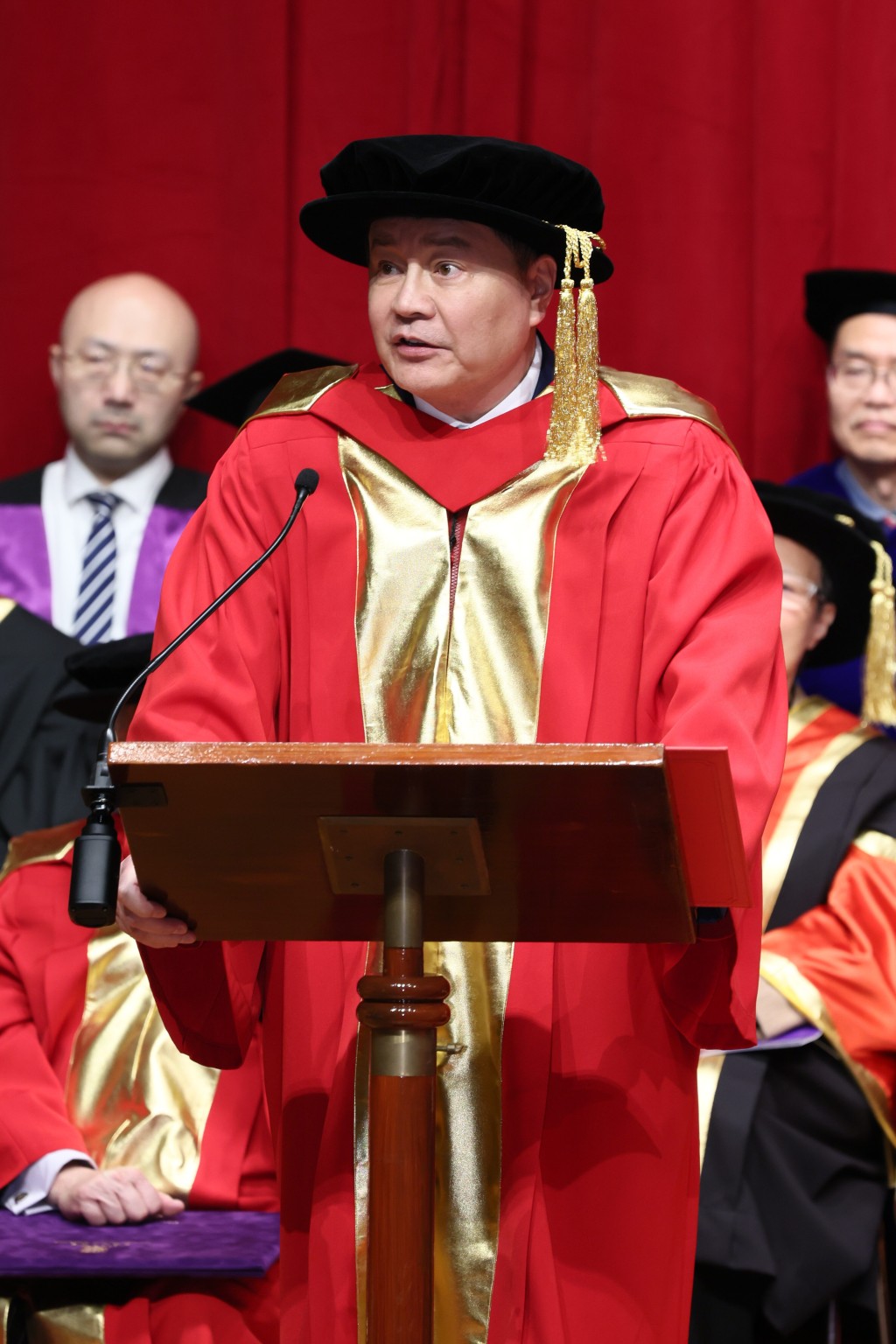 謝曉亮致謝辭。中大提供