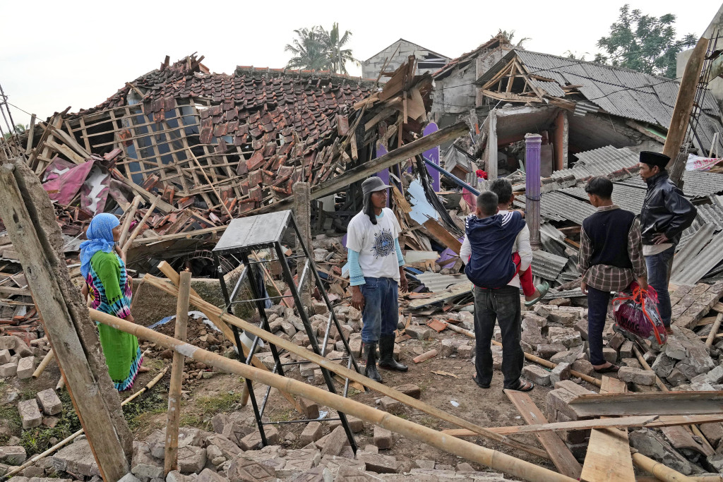 当局又指数以千计民居损毁。AP图
