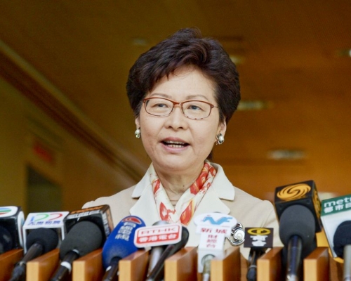 林鄭月娥重申，尊重及維護香港市民享有選舉權及被選舉權，但強調須合法。資料圖片