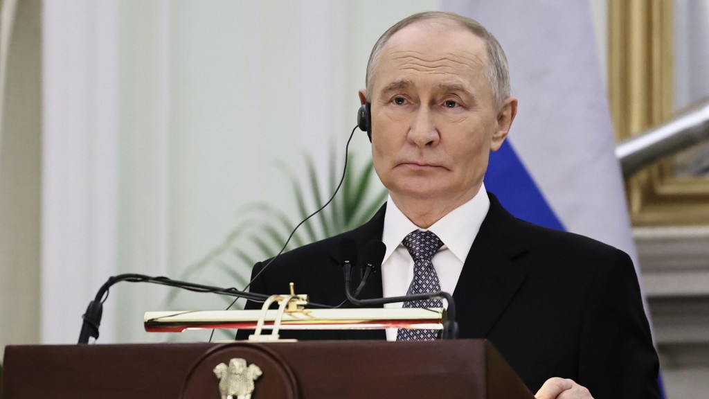 俄罗斯总统普京。 美联社