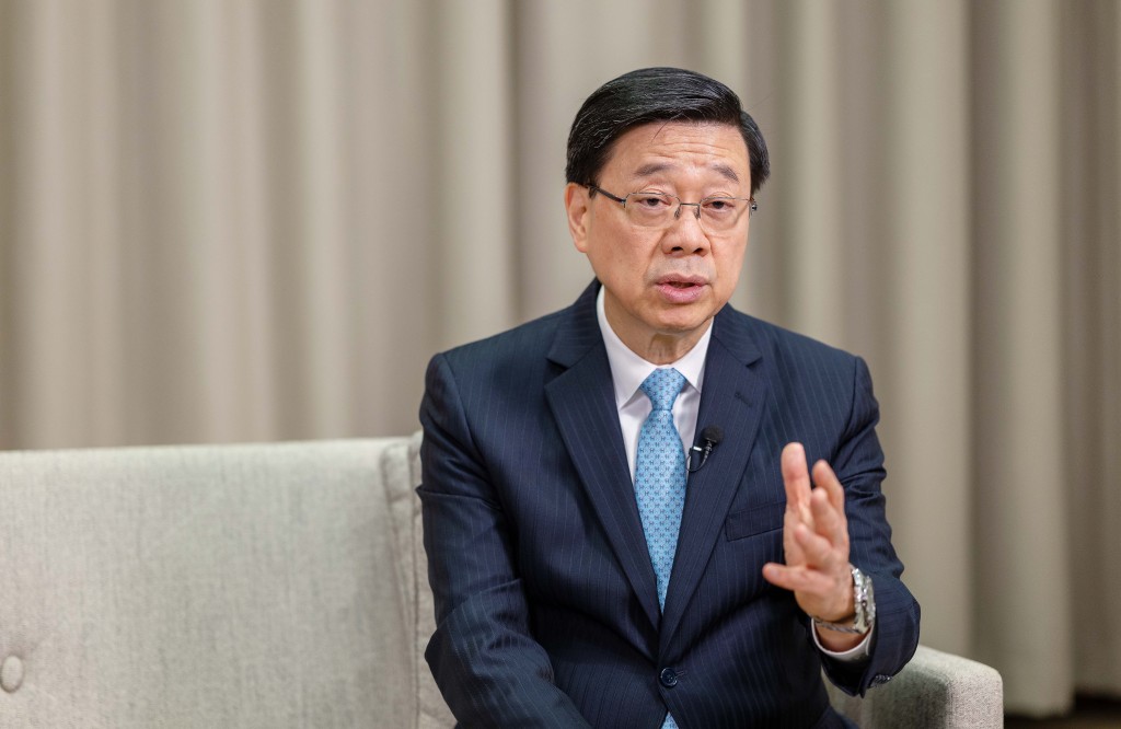 行政長官李家超。 行政長官李家超。
