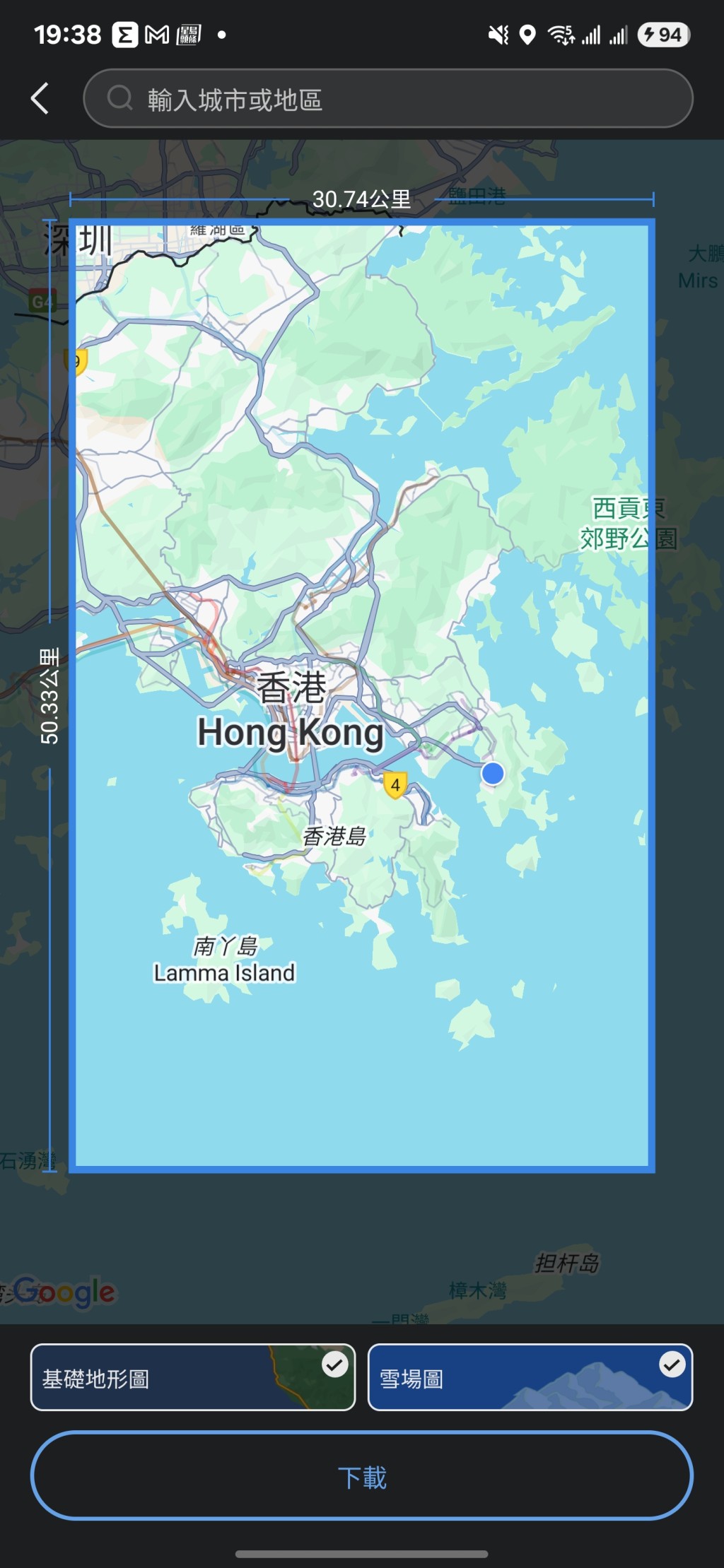 可經App下載免費地圖至Active 2。