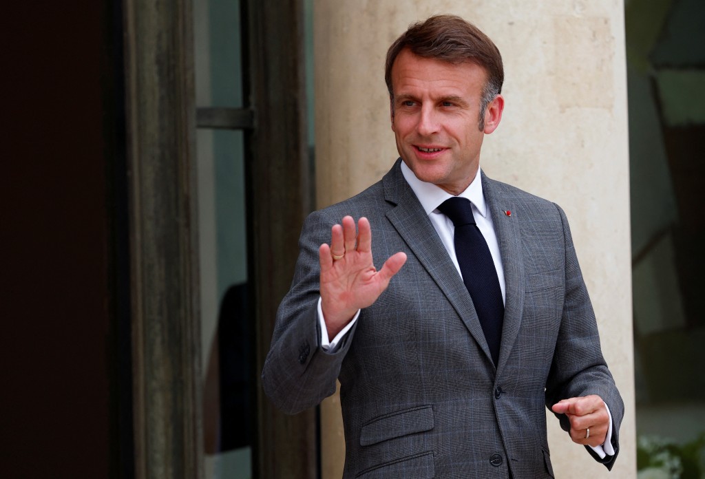 法国总统马克龙（图）接受总理阿塔尔辞职。 路透社