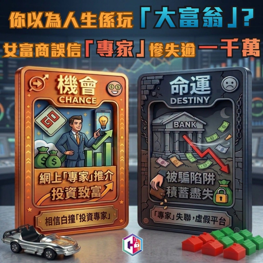 警方今日(8月14日)在社交平台「守网者」提醒市民慎防投资骗局。 警方今日(8月14日)在社交平台「守网者」提醒市民慎防投资骗局。